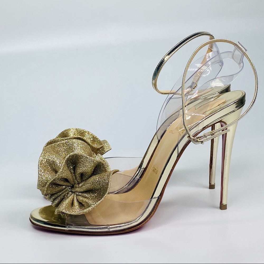 Christian Louboutin Gold Fossiliza